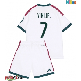 Camiseta Real Madrid Vinicius Junior #7 Primera Equipación para niños 2026-27 manga corta (+ pantalones cortos)